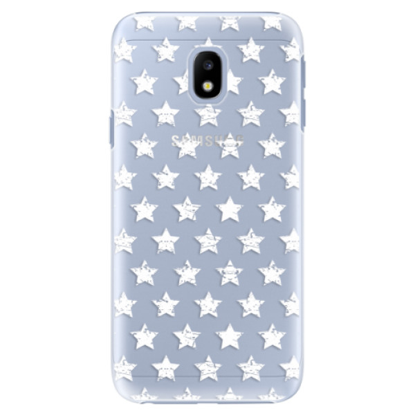 Plastové puzdro iSaprio - Stars Pattern - white - Samsung Galaxy J3 2017