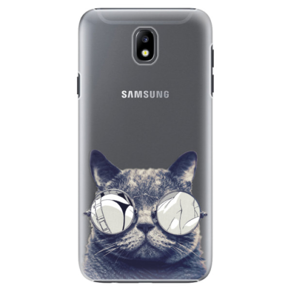 Plastové puzdro iSaprio - Crazy Cat 01 - Samsung Galaxy J7 2017