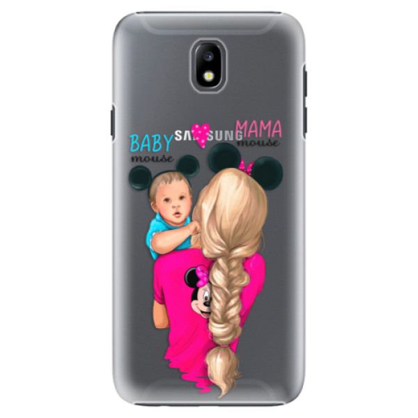 Plastové puzdro iSaprio - Mama Mouse Blonde and Boy - Samsung Galaxy J7 2017