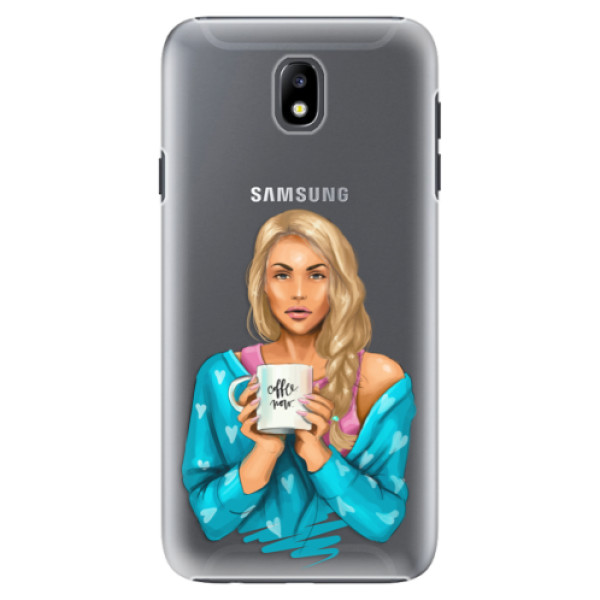 Plastové puzdro iSaprio - Coffe Now - Blond - Samsung Galaxy J7 2017