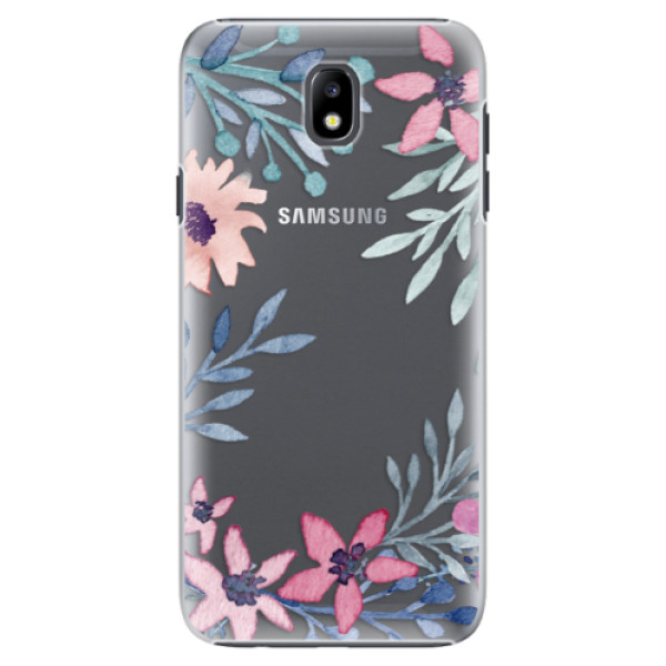 Plastové puzdro iSaprio - Leaves and Flowers - Samsung Galaxy J7 2017