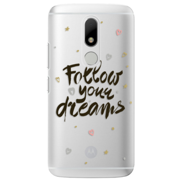 Plastové puzdro iSaprio - Follow Your Dreams - black - Lenovo Moto M