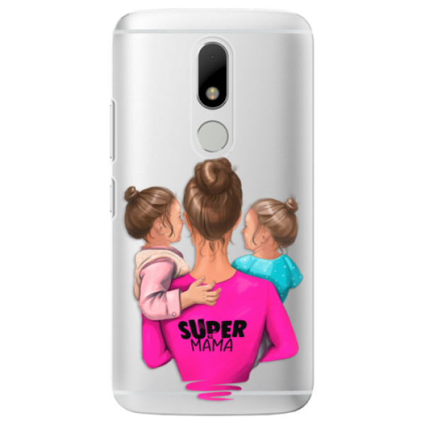 Plastové puzdro iSaprio - Super Mama - Two Girls - Lenovo Moto M