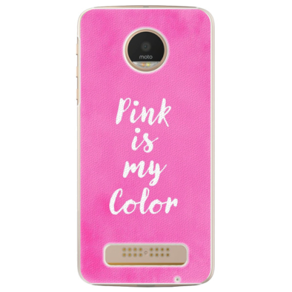 Plastové puzdro iSaprio - Pink is my color - Lenovo Moto Z Play