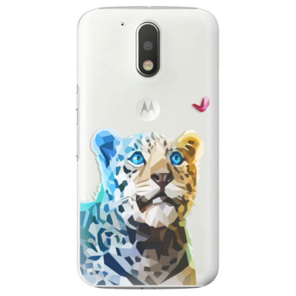 Plastové puzdro iSaprio - Leopard With Butterfly - Lenovo Moto G4 / G4 Plus