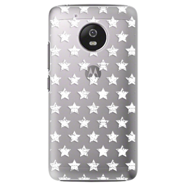 Plastové puzdro iSaprio - Stars Pattern - white - Lenovo Moto G5
