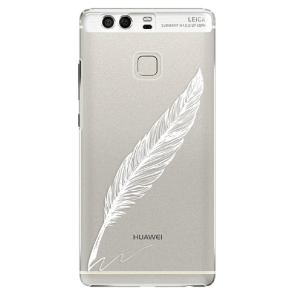 Plastové puzdro iSaprio - Writing By Feather - white - Huawei P9
