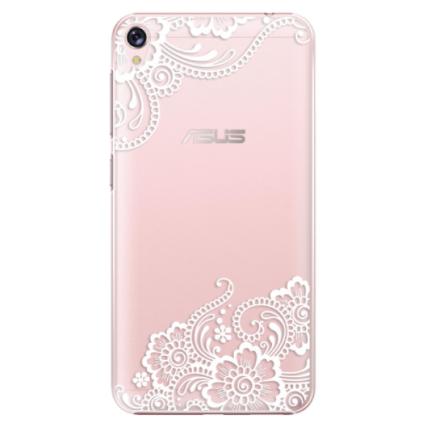 Plastové puzdro iSaprio - White Lace 02 - Asus ZenFone Live ZB501KL
