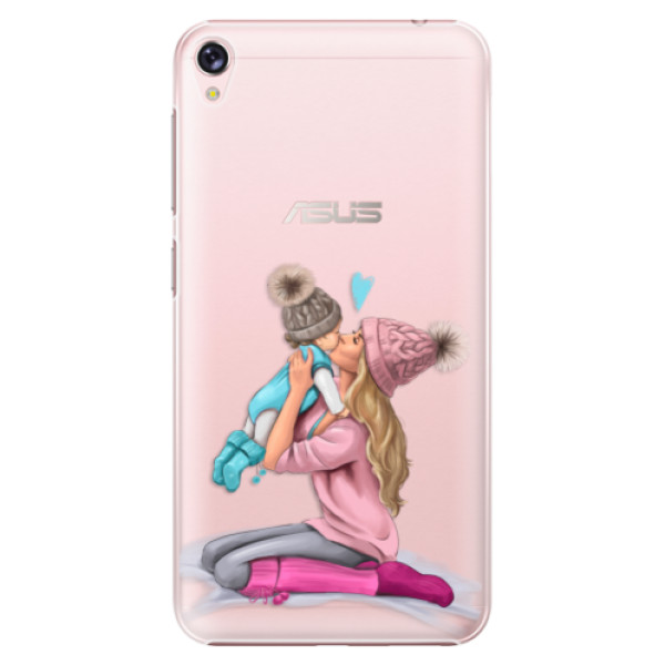 Plastové puzdro iSaprio - Kissing Mom - Blond and Boy - Asus ZenFone Live ZB501KL