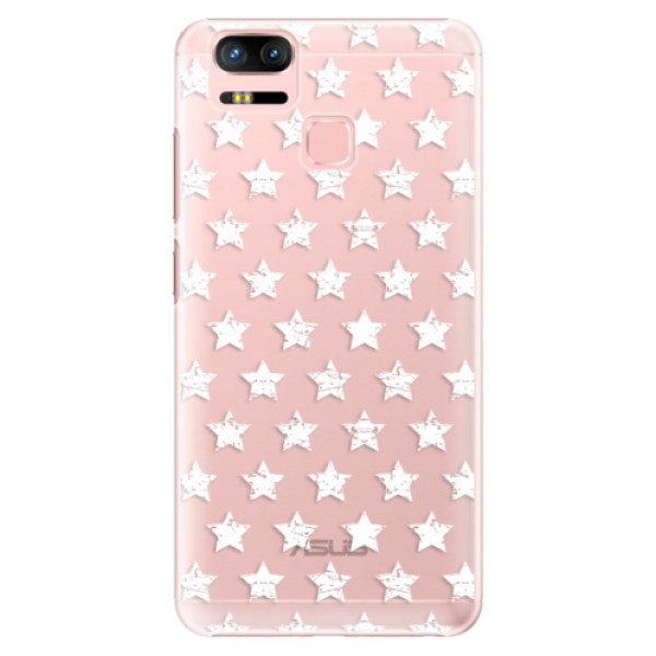 Plastové puzdro iSaprio - Stars Pattern - white - Asus Zenfone 3 Zoom ZE553KL