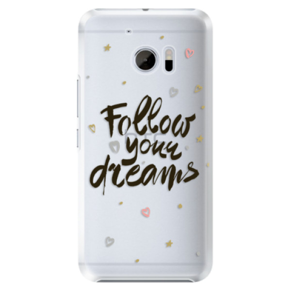 Plastové puzdro iSaprio - Follow Your Dreams - black - HTC 10