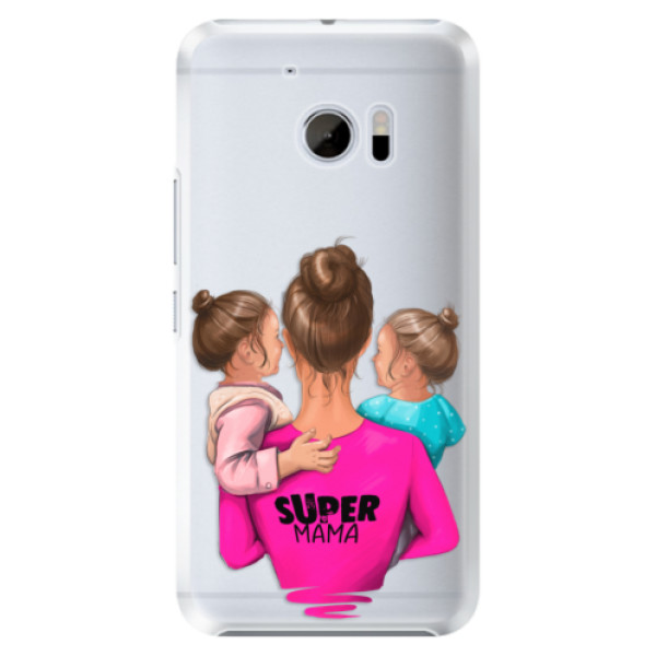 Plastové puzdro iSaprio - Super Mama - Two Girls - HTC 10