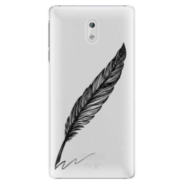Plastové puzdro iSaprio - Writing By Feather - black - Nokia 3