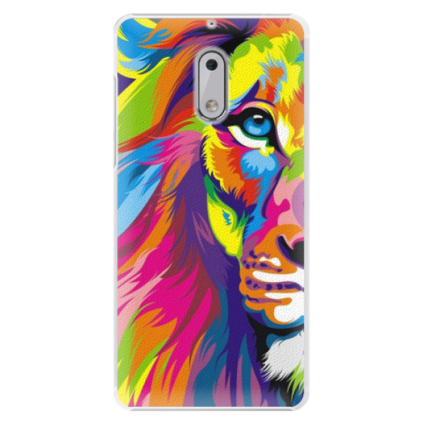 Plastové puzdro iSaprio - Rainbow Lion - Nokia 6