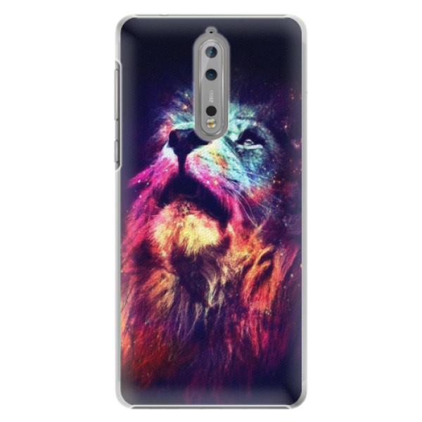 Plastové puzdro iSaprio - Lion in Colors - Nokia 8