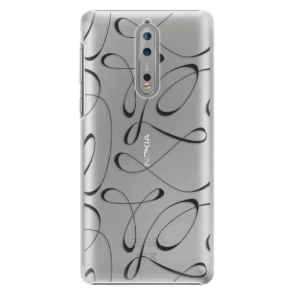 Plastové puzdro iSaprio - Fancy - black - Nokia 8