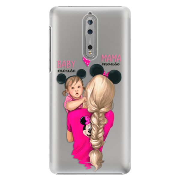 Plastové puzdro iSaprio - Mama Mouse Blond and Girl - Nokia 8