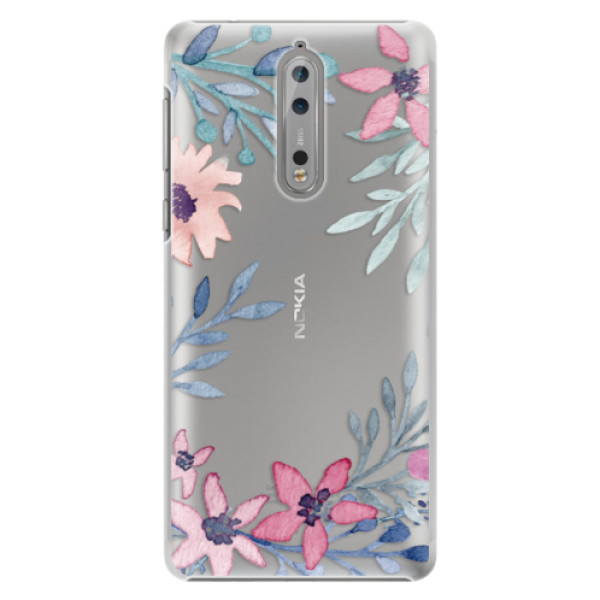 Plastové puzdro iSaprio - Leaves and Flowers - Nokia 8