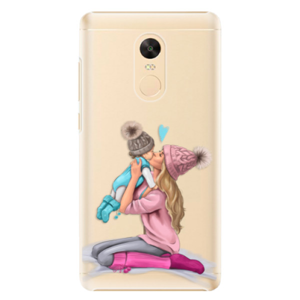 Plastové puzdro iSaprio - Kissing Mom - Blond and Boy - Xiaomi Redmi Note 4X