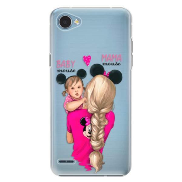 Plastové puzdro iSaprio - Mama Mouse Blond and Girl - LG Q6