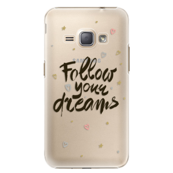 Plastové puzdro iSaprio - Follow Your Dreams - black - Samsung Galaxy J1 2016