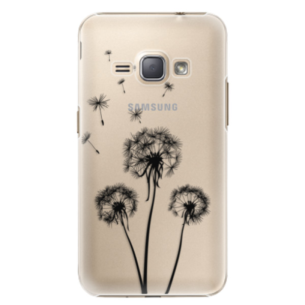 Plastové puzdro iSaprio - Three Dandelions - black - Samsung Galaxy J1 2016