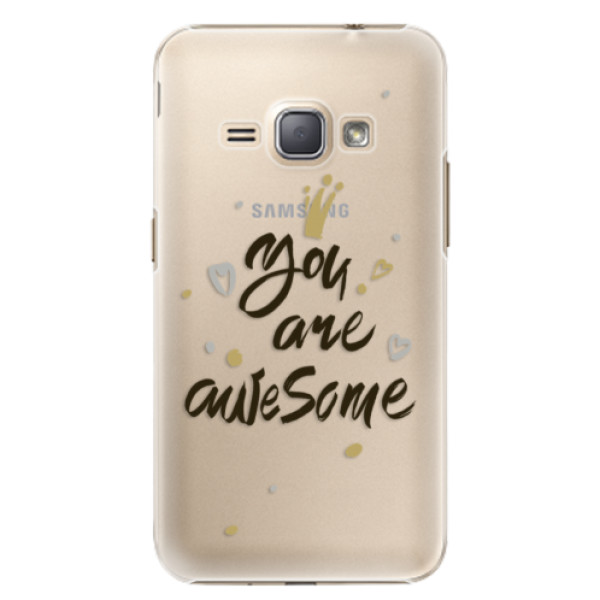 Plastové puzdro iSaprio - You Are Awesome - black - Samsung Galaxy J1 2016