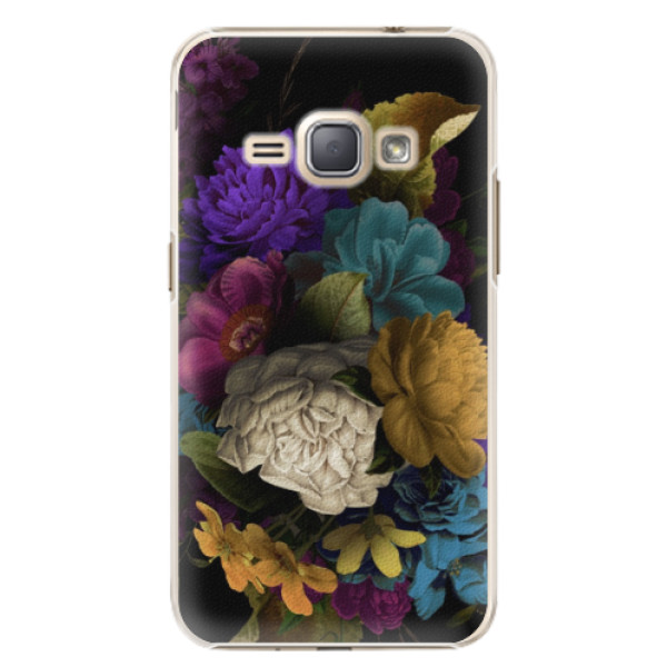 Plastové puzdro iSaprio - Dark Flowers - Samsung Galaxy J1 2016