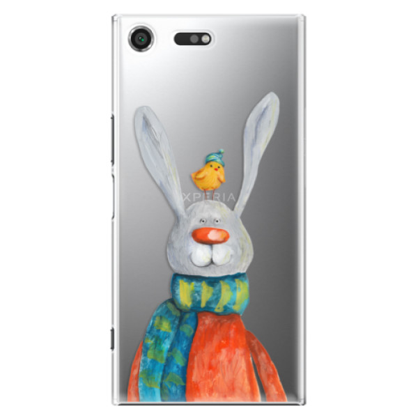 Plastové puzdro iSaprio - Rabbit And Bird - Sony Xperia XZ Premium