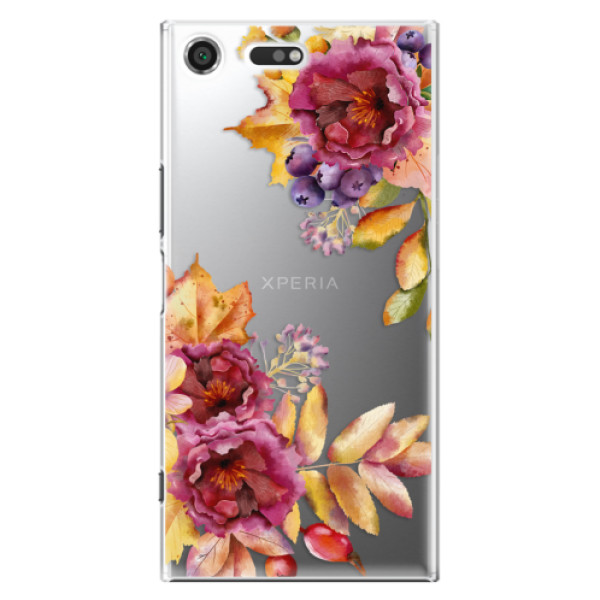 Plastové puzdro iSaprio - Fall Flowers - Sony Xperia XZ Premium
