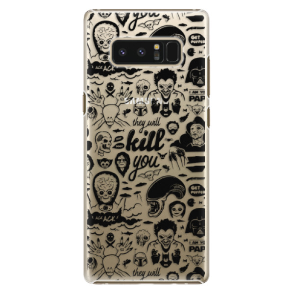 Plastové puzdro iSaprio - Comics 01 - black - Samsung Galaxy Note 8