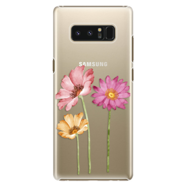 Plastové puzdro iSaprio - Three Flowers - Samsung Galaxy Note 8