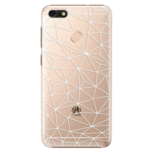 Plastové puzdro iSaprio - Abstract Triangles 03 - white - Huawei P9 Lite Mini