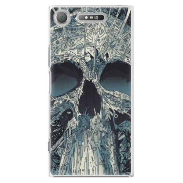 Plastové puzdro iSaprio - Abstract Skull - Sony Xperia XZ1