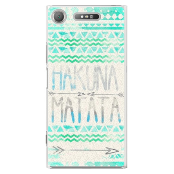 Plastové puzdro iSaprio - Hakuna Matata Green - Sony Xperia XZ1