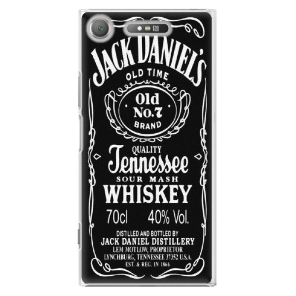 Plastové puzdro iSaprio - Jack Daniels - Sony Xperia XZ1