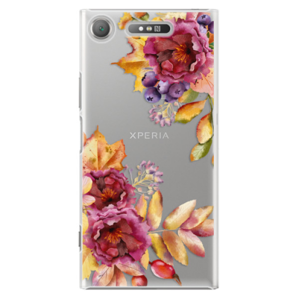 Plastové puzdro iSaprio - Fall Flowers - Sony Xperia XZ1