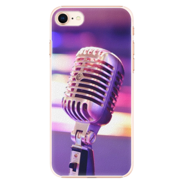 Plastové puzdro iSaprio - Vintage Microphone - iPhone 8
