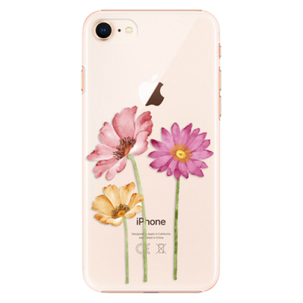 Plastové puzdro iSaprio - Three Flowers - iPhone 8