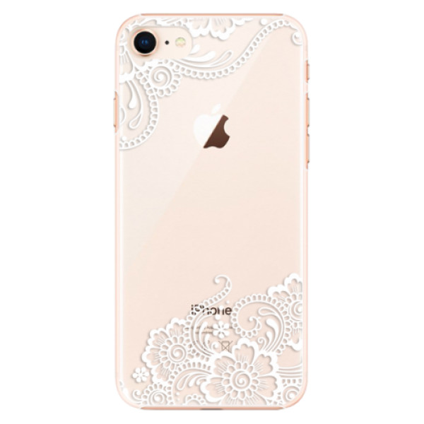 Plastové puzdro iSaprio - White Lace 02 - iPhone 8
