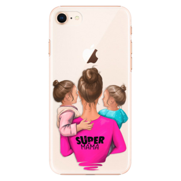 Plastové puzdro iSaprio - Super Mama - Two Girls - iPhone 8