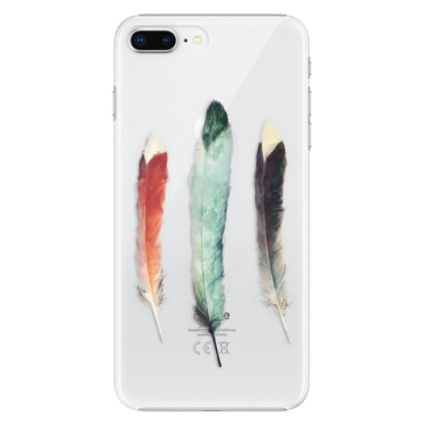 Plastové puzdro iSaprio - Three Feathers - iPhone 8 Plus