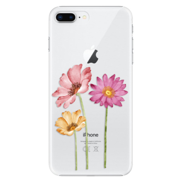 Plastové puzdro iSaprio - Three Flowers - iPhone 8 Plus