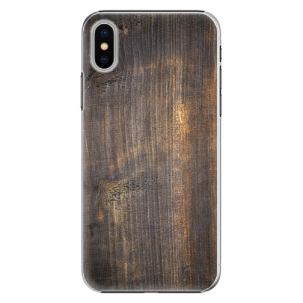 Plastové puzdro iSaprio - Old Wood - iPhone X