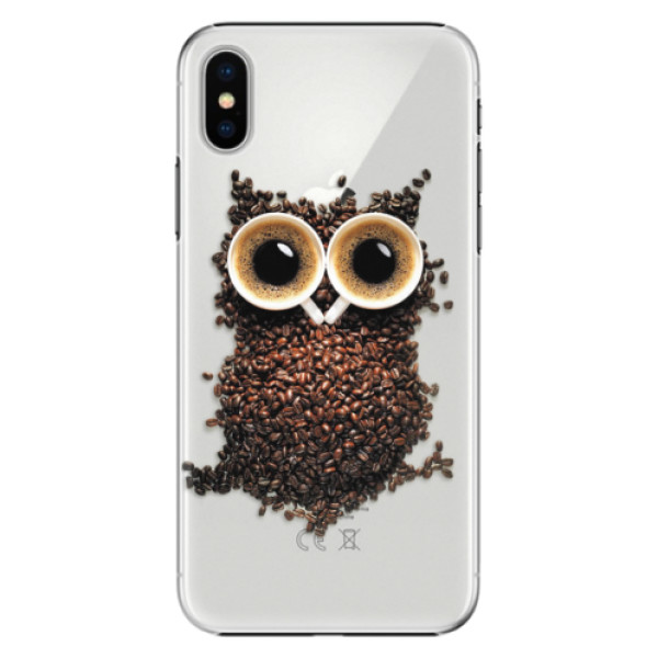 Plastové puzdro iSaprio - Owl And Coffee - iPhone X