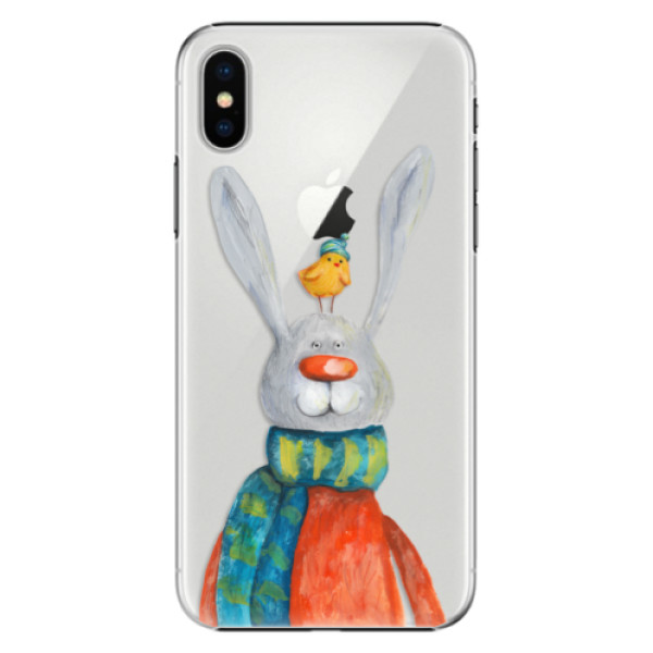 Plastové puzdro iSaprio - Rabbit And Bird - iPhone X