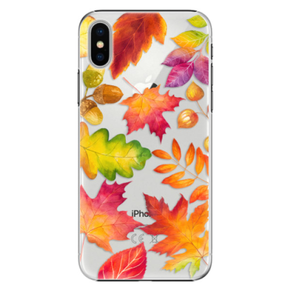 Plastové puzdro iSaprio - Autumn Leaves 01 - iPhone X