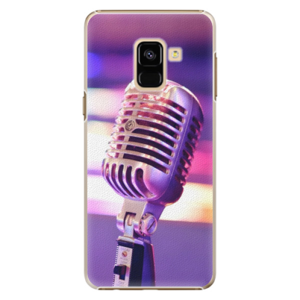 Plastové puzdro iSaprio - Vintage Microphone - Samsung Galaxy A8 2018