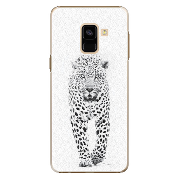 Plastové puzdro iSaprio - White Jaguar - Samsung Galaxy A8 2018