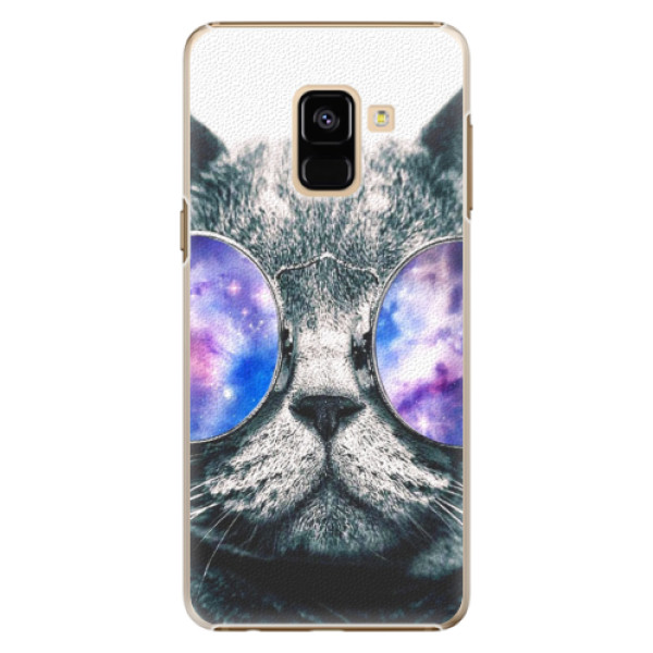 Plastové puzdro iSaprio - Galaxy Cat - Samsung Galaxy A8 2018